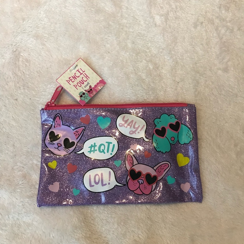 ✨✨5/$10✨✨ Dogs Pets Cat Pencil Pouch makeup bag 2018 Horizon Group USA New